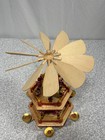 Vtg Christmas Pyramid Carousel Candle Holder Wooden Box Candles Kurt S Adler