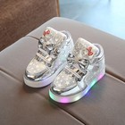 Kids Led Sneakers Girls Flash Light-up Board Shoes Spring And Autumn Children s 