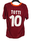 As Roma Totti  10 Vtg 2000 01 Kappa Home Jersey Football Soccer Shirt Badge Kit