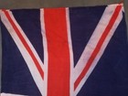 Vinage Union Jack Printed On Cotton 138 X 82 Cm With Chord