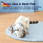 Cat Toys Flopping Fish With Silvervine And Catnip  Moving Kitten Kicker  Floppy 