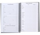 Address And Telephone Book  Black  8 X 5 Inches For Organizing Names  Single