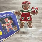 Yulescapes Vintage Blow Foam Gingerbread Girl Christmas Lighted Decor  Free Ship