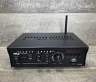 Pyle Wireless Power Amplifier Home Audio Bluetooth Receiver System Pcau46ba