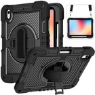 Rugged Stand Hard Case Shockproof Cover Strap For Ipad 5 6 7 8 9 10 11th Gen Air