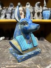 Rare Anubis Statue Ancient Egyptian Antiques God Afterlife With Hieroglyphics Bc