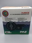 2 New Pyle Plmr67w 120 Watts 6 5  Dual Cone Waterproof Speakers-radio Housing