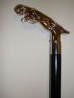 King Style Harvy Canes Solid Jaguar Brass Head Black Cane Walking Stick New Cane