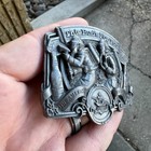 Vtg This Bud s For You Budweiser Fire Fighter Belt Buckle Bergamot Brass Works