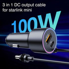 Starlink Mini Cable 16 4ft  5m  3 In 1 Starlink Mini Accessories Car Charger Dc