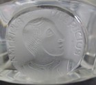 1893 Souvenir Eapg Columbian Exposition Coin Clear   Frosted Glass Berry Bowl
