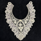 Lot 4 Vintage Lace Collars Ivory White Embroidered Florals Leaves Delicate