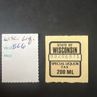 Wisconsin Revenue - Liquor   Wine Tax Stamps In Stock Sheet 3f512