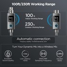 Wireless Xlr Transmitter Receiver  Wired To Wireless Mic Adapter  Uhf 230ft R   