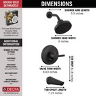 Delta Galeon Tub Shower Trim W  H2okinetic Matte Black-certified Refurbished