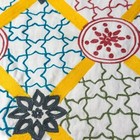Nordstrom At Home Decorative 18   x18    Pillow Cover Cream Yellow Teal Embroidered