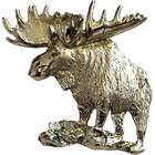 Moose Bolo Tie Clip   Moose Club - Silver Colored Moose - Lot Of 2