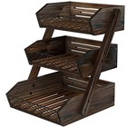  Fruit Basket For Kitchen Fruit Bowl For Kitchen Counter wooden 3 Tier