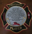 Spoontiques Firemans Prayer Plaque Wall Decor 9 5  Diameter New