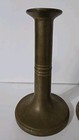Antique 19th Century  Pair Of Telescopic Heavy Brass Candlesticks Candle Holders