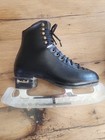 Black Youth  Harlick Competitor Plus Figure Skating Boots 9 5 Inches 