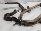 Wi Barn Antique Wood Leather Hames Harness Single Horse Ox Western Primitive  