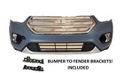 2017 2018 2019 Ford Escape Front Bumper Cover With Grills And Fog Lamps New 