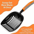 Pawbee Cat Litter Scooper - Non-stick   Slip Metal Litter Scoop With Hook