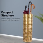 Metal Umbrella Holder  Round Proof Umbrella Storage Organizer Hollow Copper P   