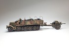 Pro-built Tank Model 1 72 Sdkfz 7 Cargo Half Track W Lefh 18 German Army