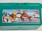 Vintage Huggies Green Wipes Container Winnie The Pooh Snow Scene Empty