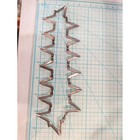 Vintage Mexican Sterling Silver Zig Zag Chevron Link Necklace Taxco Style 16in