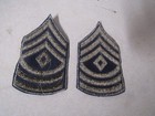 Military Patch Sew On Rank Set Of 2 First Sergeant Korean War Era New Old Stock
