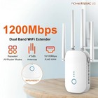 Home Wifi Repeater 2 4 5ghz Wireless Wifi Extender 4 3dbi Enhanced Antenna