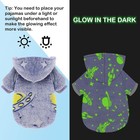 Wansommy Dog Sweater  Glow In The Dark Dog Hoodie  Soft Flannel Pet Clothes