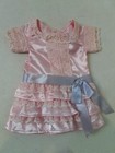 American Girl Doll Samantha   s Beforever Frilly Frock Outfit Dress W Pink Sandals