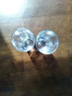 Courvoisier Cognac 2 Skinny Highball Cocktail Glass Etched Cv 6  Tall Mint Nice 