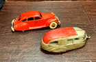 Hubley Cast Iron 1937 Lincoln Zephyr Sedan And Cast Iron Trailer
