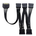 15pin Sata 1 Male To 5 Female Splitter Hard Drive Hdd Ssd Power Adapter Cable Sh