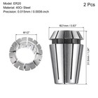 2 Set Er20 Spring Collet 1 2  Chuck For Cnc Engraving Machine Lathe Milling