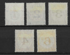 Nyasaland 1950 Postage Dues Set Sg d1-d5 Mint Cat  100