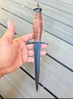 V-42 Dagger Ww2  Double Edge Dagger Knife With Leather Handle