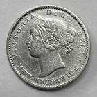 1864 New Brunswick Silver 10 Cent  Fine  Detail  Cleaning  D-1203