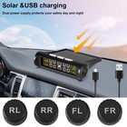 Wireless Car Solar Tpms Lcd Tire Pressure Monitoring System  4  External Sensors
