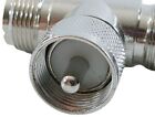 Workman Tat Cb   Ham Radio  t  Connector  female-male-female  Coax Cable Adapter