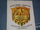  victor  Safe Antique Decal  Emblem  Sticker  Reproduction
