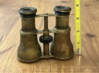 Colmont Paris Opera Glasses Antique Theater Binoculars French Brass Patina  dent