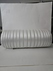 Hotel Collection White Glint Bolster Decorative Pillow 8  X 20