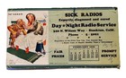 Vtg Advertisement Ink Blotter Mcclaren Autocrat  Day night Radio Svc Pet Rescue