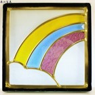 Stained Glass Panel Window Door Wall Art Handmade 3-layer Sgsq222 Japan